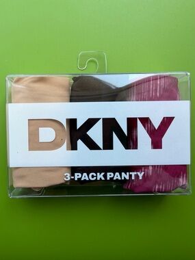 DKNY Women's 3-pack, Litewear Cut Anywhere Hipster Underwear Size M